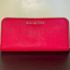 Red Michael Kors wallet